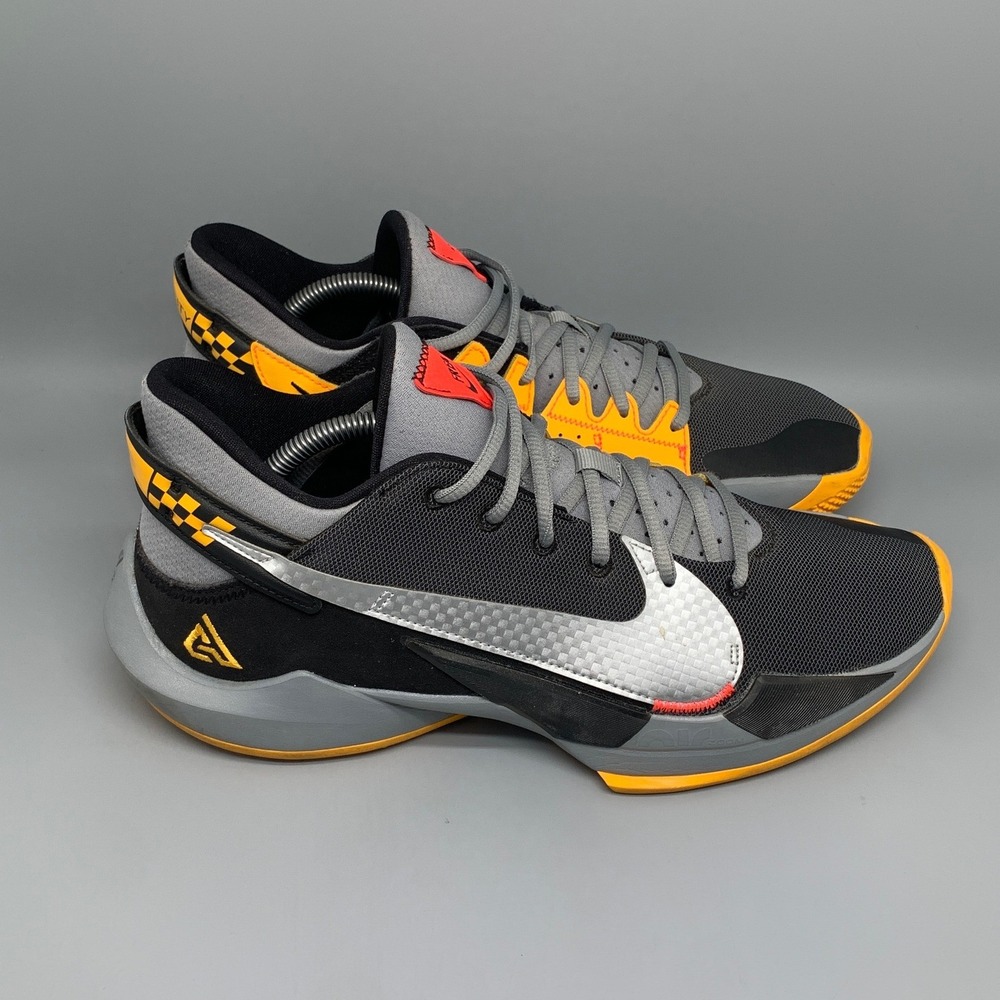 Nike Zoom Freak 2 Taxi Black Yellow Basketball Shoes CK5424-006 Men's Sz 11